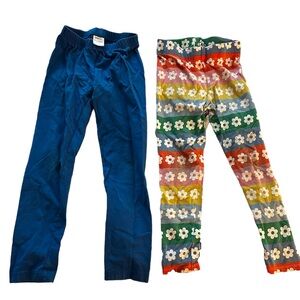 Bundle of girls 6-7 years Boden and Hana Andersson leggings, bold colors
